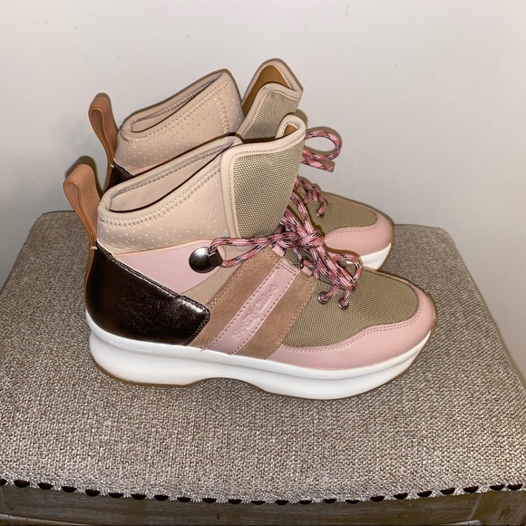 See By Chloé Casey High Top Platform Hiker Sneakers MSRP$495 - Picture 9 of 16